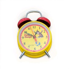 Curious George Adventures TWIN-BELL Vintage Style alarm clock DeskTop Yellow Red