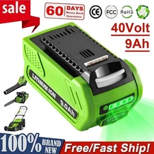 40V 9.0Ah Lithium Battery For Greenworks G-MAX 40 Volt 29472 29462 29252 20202