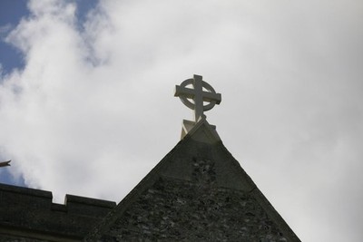 Foto 6x4 Neues Chorkreuz Cholsey Nach Wochen Gerüst an der Kirche um 2016