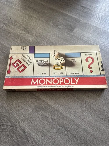 Vintage 1961 Parker Brothers Monopoly Board Game No.9 Good Condition!