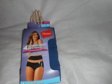Hanes 4 Pack Comfortsoft Blue Hipster Women's Cottonstretch Panty Size 9