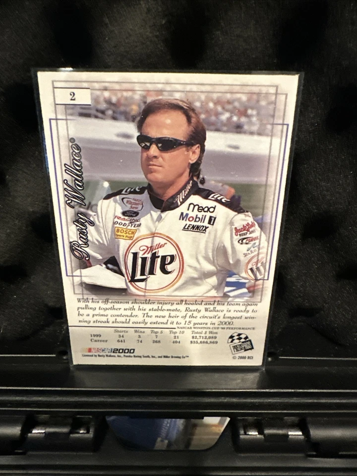 2000 Press Pass Premium - Rusty Wallace #2 Reflectors - Image 2 of 2