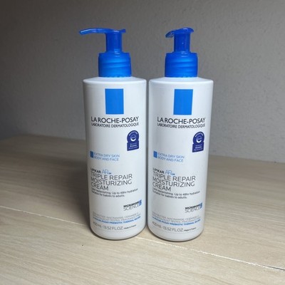 Lot Of 2 La Roche-Posay Lipikar AP+ Triple Repair Moisturizing Body & Face Cream