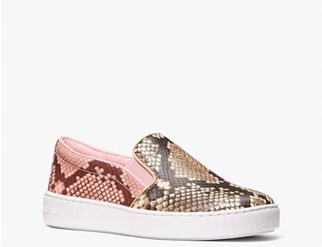 Michael Kors Keaton 2 Tone Python Embossed Leathe… - image 1