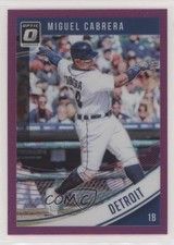 2018 Panini Donruss Optic Purple Prizm Miguel Cabrera #122 2u3