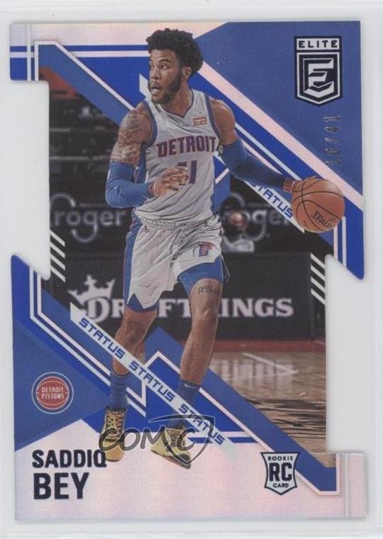 2020-21 Donruss Elite Rookies Status 10/41 Saddiq Bey #103 Rookie RC 02ez