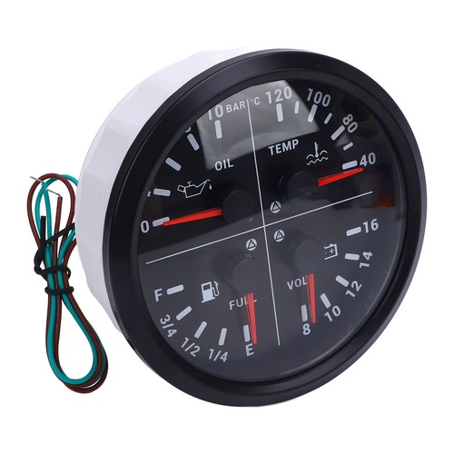 4-In-1 Fuel Level Gauge Oil Pressure Gauge Water Temperature Gauge Voltmeter 4 - Picture 19 of 22