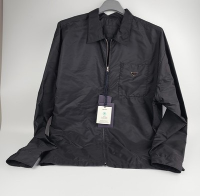 PRADA Black Re-Nylon Shirt New And Authentic