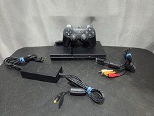 Sony PlayStation 2 Slim SCPH-70012 Console Bundle W/ Cords & Controller Tested 