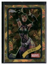 2025 Topps Chrome Sapphire Edition Marvel #77 Sersi Topps /50 Gold Sapphire