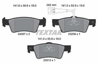 Bremsbelagsatz FÜR VW Touareg (7LA, 7L6, 7L7) - Textar 2436704