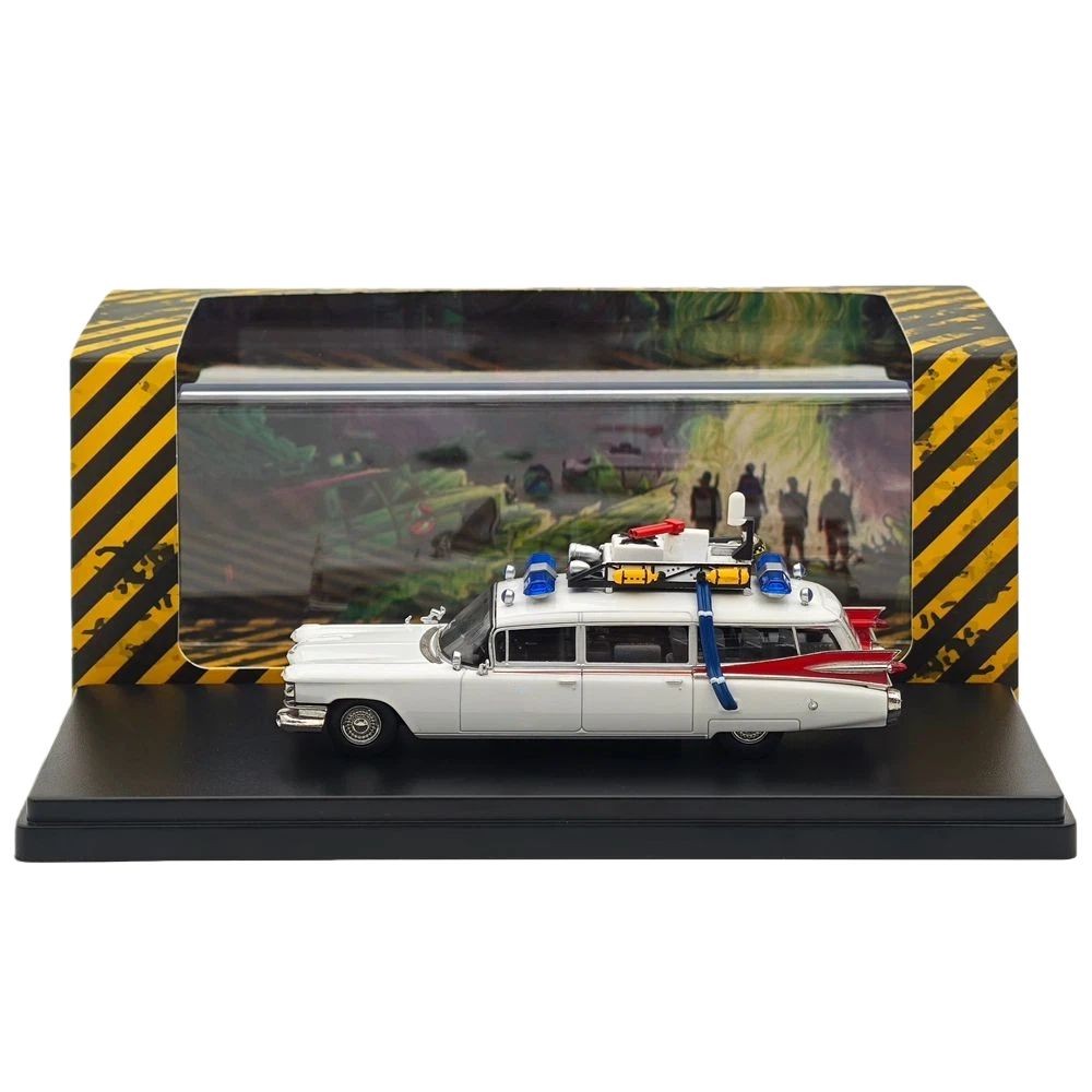 ゴーストバスターズ Ecto-1 1:64　ミニカー 1/64 YS Ghostbusters Ecto-1 Diecast Model Minicar Limited