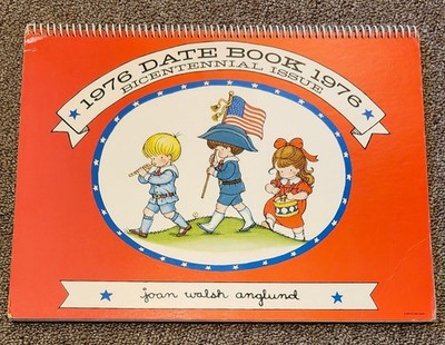 Joan Walsh Anglund 1976 Calendar Date Book Art Artwork Vintage HTF 70s Retro