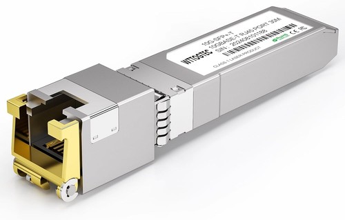 10G SFP+ to RJ-45 Transceiver, 1.25/2.5/5/10G-T 10G-T Realtek Chip, 1-Pack