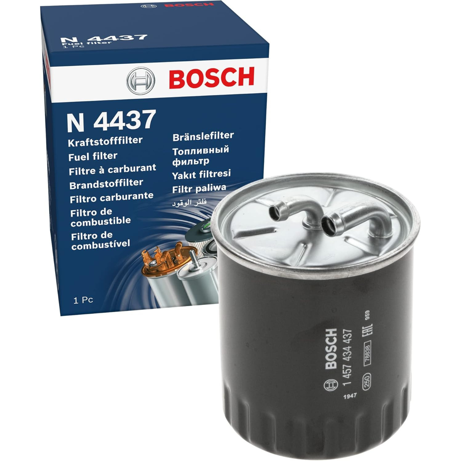 Bosch Fuel Filter 1457434437 N4437 OEM Replacement Improves Fuel Efficiency