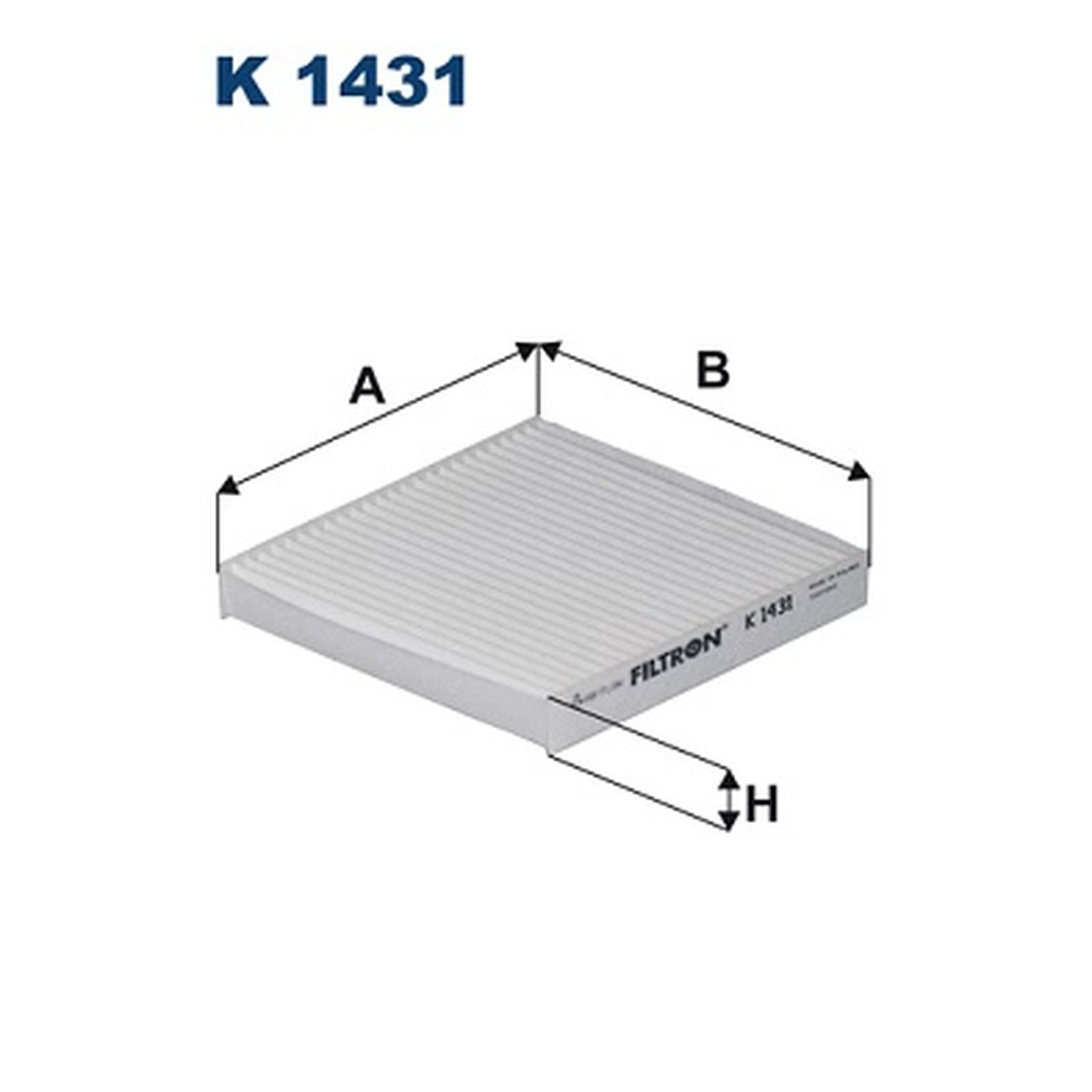 ORIGINAL® Filtron K 1431 Filter, Innenraumluft passend für Jeep WRANGLER III