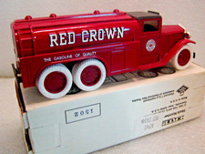 Ertl 1930 Diamond T Red Crown Gasoline Truck Die Cast Bank 1/34 USA 1991 NIB