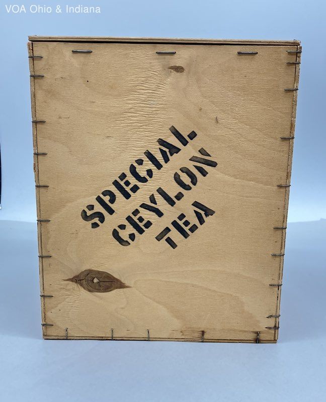 Fortnum & Mason Special Ceylon Tea Wooden Crate Box London Vintage 7lb