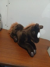 Vtg HUGFUN International Stuffed Plush Toy Horse 13” Tush Tag MylotE