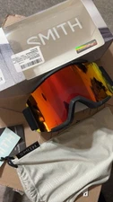 Smith Squad Snow Goggles Slate Frame, Everyday Red Mirror Lens  New $130