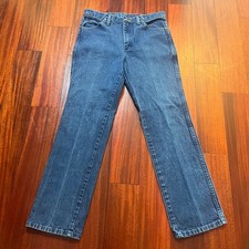Wrangler Jeans Mens 34x32 33x31 Cowboy Cut Slim Fit Blue Western 936PWD