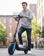 20KM Adult Electric Scooter Long Range Folding E-Scooter City Safe Commuter APP