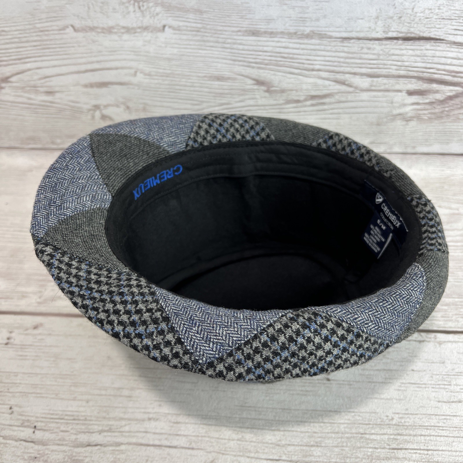 Daniel Cremieux Blue Plaid Patchwork Herringbone … - image 8