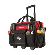 GP-43196N13 18" 600-Denier Red Water Resistant Contractor's Rolling Tool Tote...