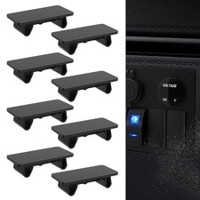 Rocker Switch Cover Black Standard Marine Rocker Siwtch Panel Blank Filler 8Pcs