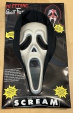 Vintage 1997 Scream Bleeding Ghost Face Mask Fun World New in Package Blood Pump