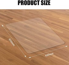 Non Slip Office Chair Desk Mat Clear Floor Computer Carpet Protector PVC Plastic