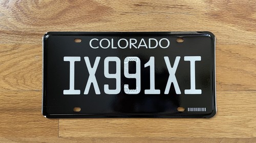 Colorado License Plate b (Porsche 911)