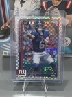 Jaxson Dart 2025 Topps Chrome NFL RC X-Fractor Refractor Rookie Giants RC 306