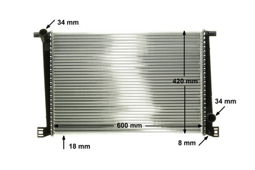 RADIATOR ENGINE COOLING CR 1123 000P FOR MINI N16B16/N18B16/N12B16A 1.6L 4cyl - Picture 12 of 18