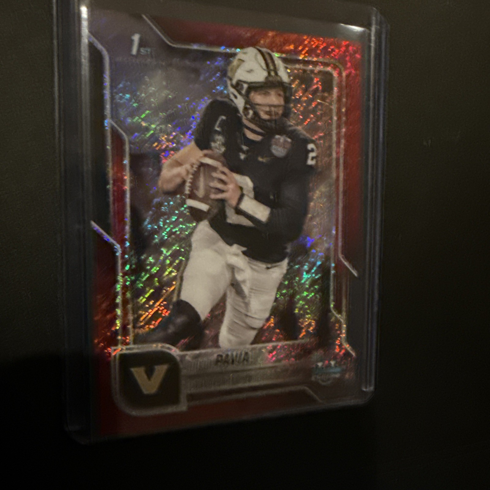 2025 Bowman Chrome U - RED SHIMMER #190 Diego Pavia 1st 1/5 First on print!!!!!!