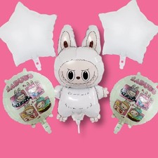 birthday balloons, white color / 5pcs
