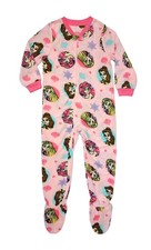 Disney Princess Belle, Ariel, Rapunzel Fleece Blanket Pajama Sleeper, Size 5T