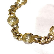 GIANNI VERSACE Gold Tone Vintage Medusa Coin ...