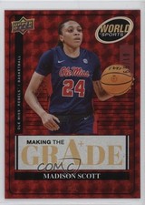 2025 Upper Deck World of Sports Making the Grade Red 61/99 Madison Scott o1h
