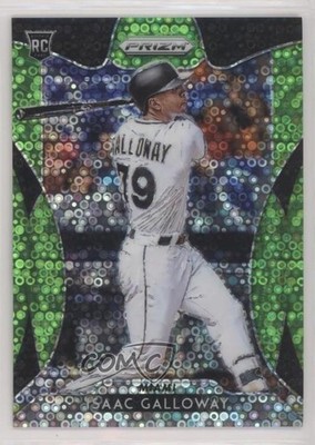 2019 Prizm Tier III Lime Green Donut Circle 61/199 Isaac Galloway Rookie RC 0q3