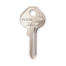 KABA ILCO 1092N-M10 Key Blank, M10,Brass, PK10 1GAP8