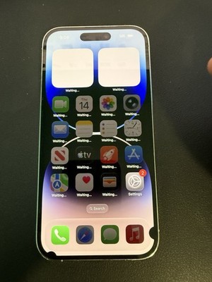 Unlocked Apple iPhone 14 Pro 128GB 26.2 MQ003LL/A Cracked back / 2 black spots