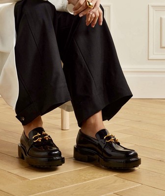 BOTTEGA VENETA ビットローファー BOTTEGA VENETA Women's 'Monsieur' Bit Leather Loafers Black 39 / 9