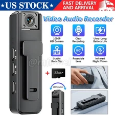 HD Mini Police Body Camera 1080P Video Audio Recorder Pocket Night Vision Cam