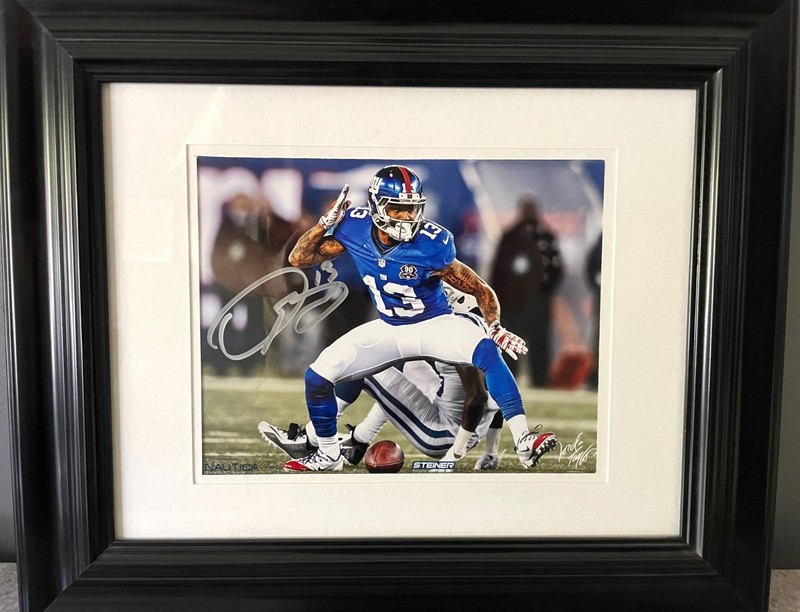 Framed Odell Beckham Jr. Autographed Photo