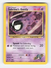 Sabrina's Gastly 93/132 Unlimited Gym Heroes MP 2000 Pokemon
