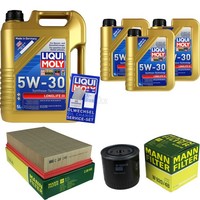 MANN-FILTER Inspektionspaket Liqui Moly 8L 5W-30 FüR Nissan NP300 Navara
