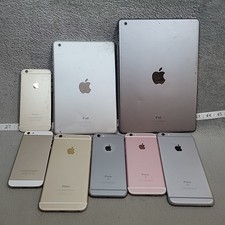 Lot of 8 Apple iPhones iPads Mixed Models - For Parts ONLY AS-IS - READ 