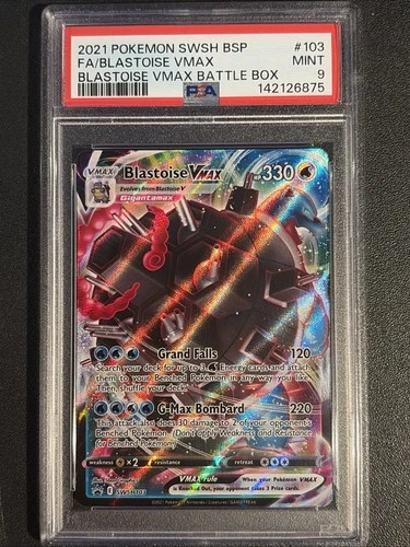 2021 Pokémon Blastoise VMAX PSA 9 Mint Graded - SWSH103 Black Star Promo