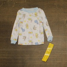 disney Baby Boys Long Sleeve Winnie the Pooh Pajama Shirt Blue Multi 18M